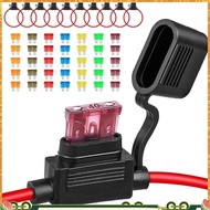10Pack Inline Fuse Holder 12V,12 AWG Waterproof Fuse Holder with 35Pcs (5A/7.5A/10A/15A/20A/30A/40A)