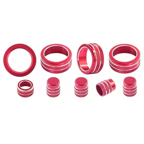 Start/Stop Button Ring& 9Pcs Air Conditioning Knob Covers For Honda For CRV 2023- 2026, Civic Access