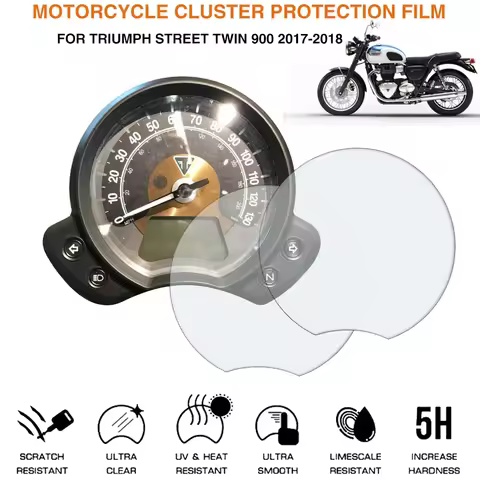 Cluster Scratch Protection Film Dashboard Shield for Triumph Street Twin 2016- Bobber Bonneville Spe