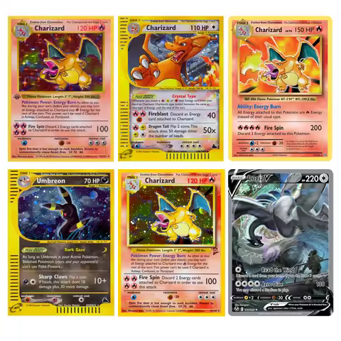 Pokémon Cards 1996 Basic Edition Flash Card Charizard Gengar Blastoise Feraligatr Gengar Trading Car