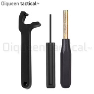 Oiqueen ยุทธวิธี PIN Punch ชุดเครื่องมือสำหรับ Glock 19 17 25 26 27 43 ด้านหน้า Magwell Disassembly อุปกรณ์ล่าสัตว์กลางแจ้ง