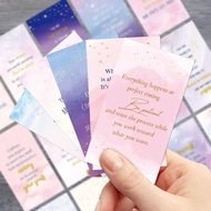 6Opcs Starry Sky Fantasy Series Uplifting Positive Affirmation Note Cards With Inspirational Quotes 