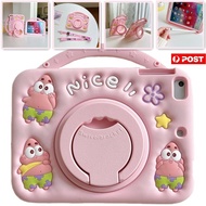 3D Patrick Star Kids Case Lanyard For Samsung Galaxy Tab A 8.0 2019 A7 A8 A9 A9+ Plus S6 Lite 2023 2