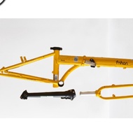 Frame Fork plus Handlepost Fnhon Storm V Brake Yellow 20 22 inch