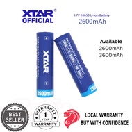 XTAR 18650 2600mAh / 3600mAh Battery 3.7V Rechargeable Batteries Protected