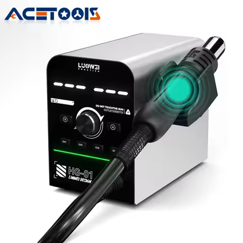 LUOWEI HG-01 800W Intelligent Digital Display Hot Air Gun BGA Desoldering Rework Station for Mobile 