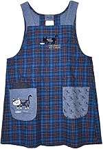 Kuguru Japan 236619 Apron, Open Dress, Blue, M - L