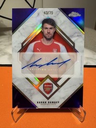 Topps chrome Arsenal Ramsey /75 autograph card 阿仙奴 藍斯 限量75張 簽名球星卡