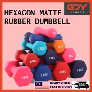 IMMYSPORTS Quality Hexagon Weight Training Fitness Dumbbell Workout Exercise 1kg 2kg 3kg 4kg 5kg