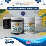 Keep Smiling Acrylic Gesso Black & White 275ml Universal Primer 亚克力颜料