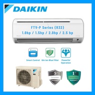 [KLANG VALLEY] DAIKIN FTV-P Series R32 Non Inverter with Built-in WIFI Control ( 1.0HP/1.5HP/2.0HP/2