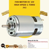 Dynamo Motor 795 Fan Motor Dc 12V High Speed & Torque