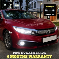 Honda Civic Fc Gen 10th 6500k White LED Headlight / Fog Light Bulb 100% No Dash Error H8 H11 T15 T10