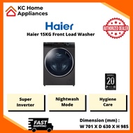 Haier 15KG Auto Washing Machine | Super Inverter | HW150-BP14986ES8 | 2 Year General Warranty | 20 Years Motor Warrantry