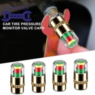 High Precision Car Tyre Pressure Monitor Car Tyre Detection Cap Valve Cap Warning Meter Tire B5u6