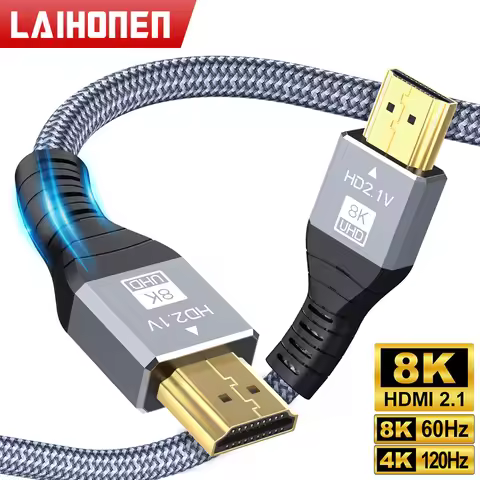 LAIHONEN 8K HDMI Cable HDMI Wire for Xiaomi Xbox Serries X PS5 PS4 Chromebook Laptops 120Hz HDMI Spl