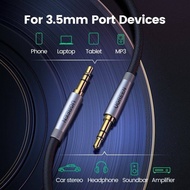 UGREEN 3.5mm AUX Cable 3.5mm Audio Cable 3.5mm Audio jack Nylon Braided Cable 2 Meter For Phone, Speaker, Tablet, Computer, Car Auxiliary ETC