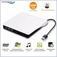 AMAZ External Slim USB 3.0 DVD Drive DVD ± RW CD-RW Burner Player for PC Laptop Mac