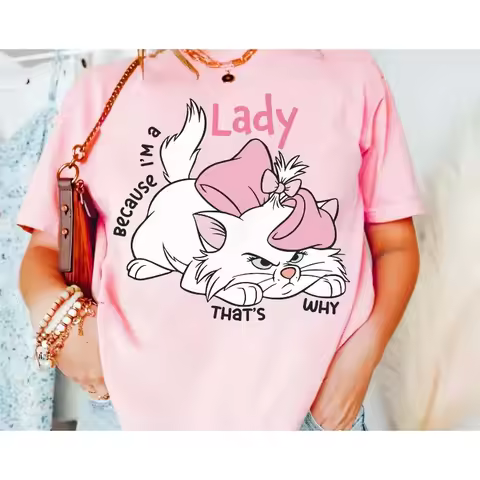 2026 Noble Cat Marie Disney Girl Travel Cat Lover Disney Park Family Fashion Quick Drying 3D Printed