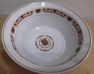 早期大同瑞士花瓷碗 湯碗 碗公-直徑21公分