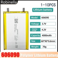 606090 Li-Polymer Battery 3.7V 4000mAh 14.8Wh Lithium Polymer Rechargeable batteries for Power Bank 