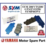 SYM VTS200 / GTS FRONT DISC BRAKE PAD 0 SYM 200 VTS GTS EVO 250 SYM200 EVO250 SYMPHONY KULIT DIS DIC