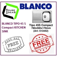 BLANCO TIPO 45 S Mini STAINLESS STEEL SINK