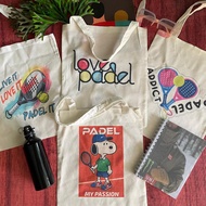 Padel bag padel canvas design tote bag padel bag/