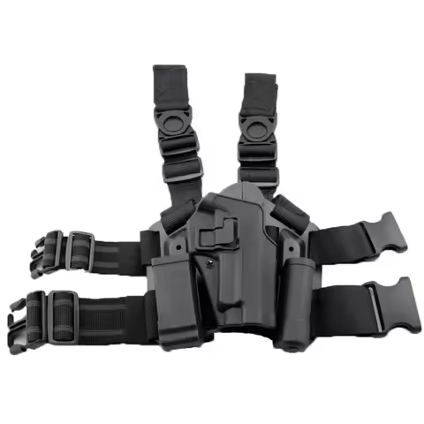 Glock G17 G19 G22 G34 Tactical Quick Glock Leg Holster Right Thigh Pistol Gun Holster Magazine Pouch