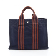 【二手】愛馬仕 HERMES 托特包 Fourre-Tout PM 海軍藍帆布 Fourre-Tout PM 女士二手 B