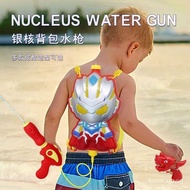 Children's Ultraman Backpack Toy Unicorn Water Gun Toy Water Gun Pull-Type Water Gun PP6X