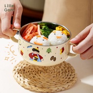 SUS 316 Bowl with Lid SUS 316 Stainless Steel Children's Bowl with Spill-Proof Lid