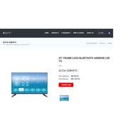 DENN 32'' HD ANDROID TV DLT2A-32WHVTA DVB-T2 DIGITAL TUNER ANDROID 9.0, 3 HDMI 2 USB PORT