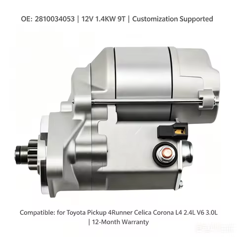 Starter Motor OE 28100-34053 12V 1.4KW 9Teeth for Toyota Hilux 4Runner Pickup Celica Corona Crown 2.