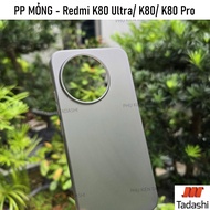 Redmi K80 Ultra/ K80 Pro/ K80/ K70/ K70 Ultra Slim Case PP Plastic Matte Back Reduces Fingerprints, 