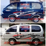 Zebra Espass car cutting stickers, daihatsu Espass car body striping stickers