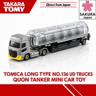 TAKARA TOMY Tomica Long Type No.136 UD Trucks Quon Tanker Mini Car Toy, Ages 3 and Up