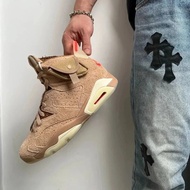 [Top Version] Travis Scott x AJ6TS Joint Grimace AJ6 Pocket AJ6 Pocket Grimace AJ6 Khaki Brown Rouge