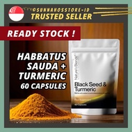 🇸🇬 60 Vegan Capsules x 500mg Black Seed & Turmeric (Powder) - Revive Sunnah - Nature's Blends®