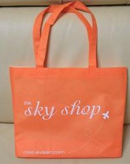 特價 EVA AIR 長榮航空 EVA SKY SHOP 橘色款 手提袋 背袋 環保袋 購物袋 大容量 收集 收藏