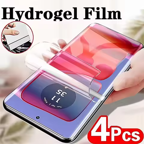 4Pcs Hydrogel Film For Motorola Moto G Stylus G Play 2024 G Power 5G G24 G34 G14 G04 G77 G67 G17 G32