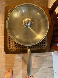 LUCUKU平底鍋 不鏽鋼複合平煎鍋27cm