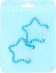 Kiyohara OSH-01 Carabiner Star, 2-Pack, Inner Diameter 1.6 inches (40 mm), B, Blue