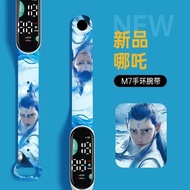 优选+哪吒2联名学生手环简约时尚初高中触摸夜光防水电子儿童手表Nezha 2 co branded student wristband, simple and fashionable, at the 