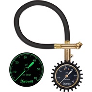 AstroAI Heavy Duty Tyre Pressure Gauge, 100 PSI Certified ANSI B40.1 Accurate with Large 2'''' Easy Read Glow Dial, Dura