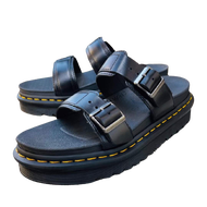 dép quai chéo doctor martens da bò cao cấp đế cao 5cm DR3