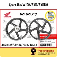 MATTE BLACK ( 140/160-17 ) 44600-KVF-D20B HONDA EX5 DREAM / W100 / EX5110 Sport Rim Sukan 5 Batang