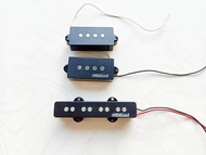 Wilkinson Bass Pickups Premium PJ V Jazz Bridge & P Bass Pickup Set 4-String WPB WJB Pickups