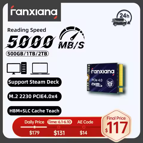 Fanxiang S700 M.2 SSD 5000MB/s M.2 2230 500GB 1TB Hard Disk PCIe4.0x4 NVMe Internal Solid State Driv