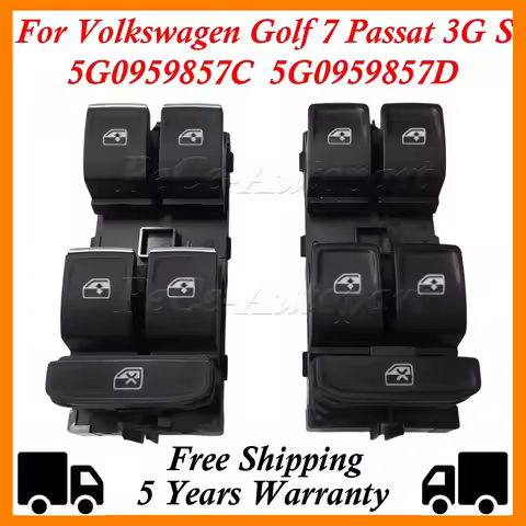 5G0959857D Power Window Switch For Volkswagen Golf 7 Passat 3G Seat Ateca Ibiza ST Leon 5G0959857 5G